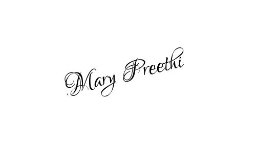 Mary Preethi name signature